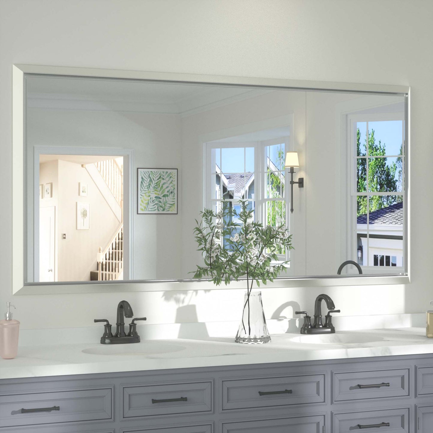 
                  
                    60 x 30 Inch | PILOCOS Large Elongated Vintage Beveled Frame Full Body Vanity Mirror
                  
                