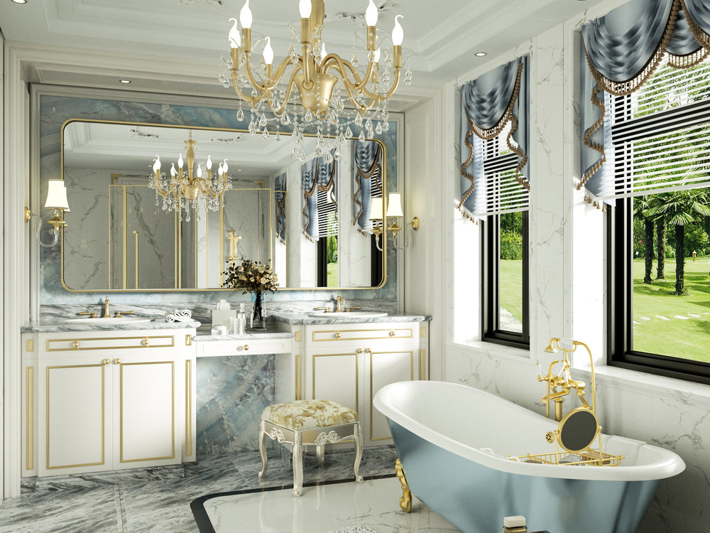 
                  
                    60 "x 30" PILOCOS Grands miroirs décoratifs allongés en métal pour salle de bain
                  
                