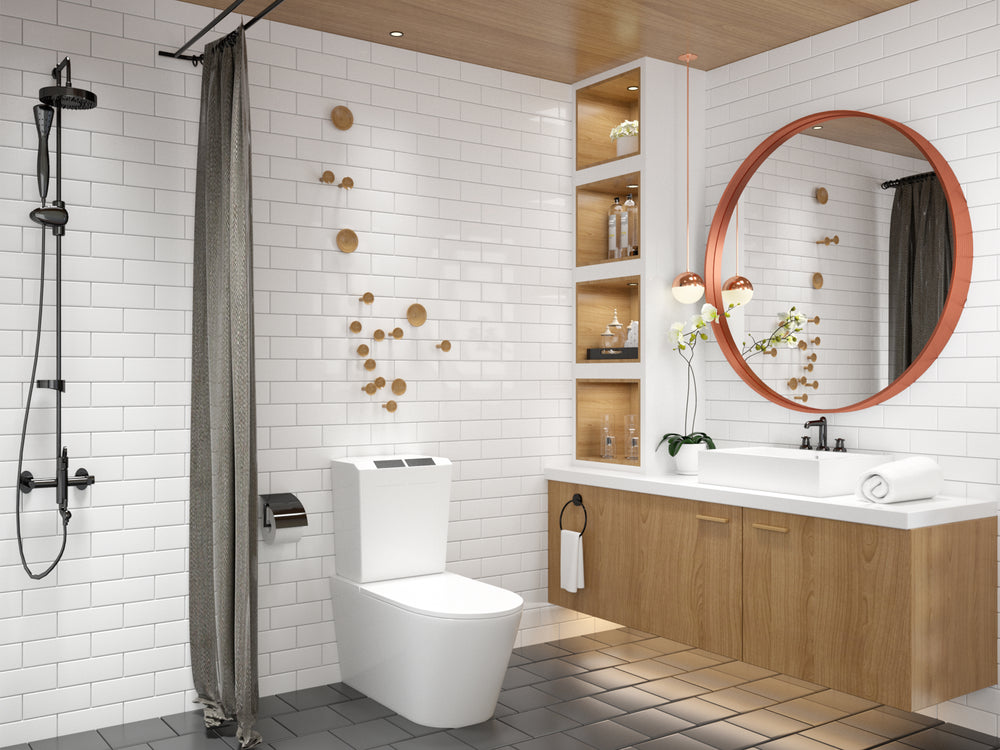 
                  
                    30 pouces | Miroir de salle de bain cercle minimaliste moderne avec cadre en alliage d'aluminium à texture nervurée
                  
                